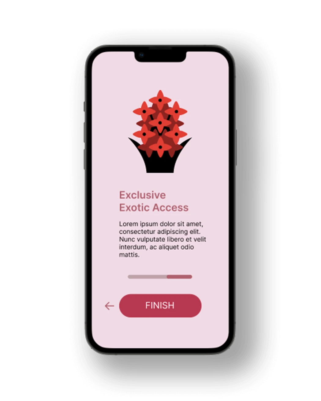 App onboarding screen